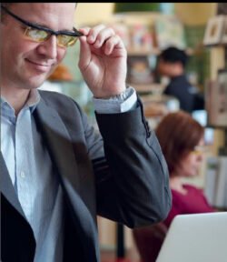 ADLENS INTERFACE Ρυθμιζόμενα Γυαλιά Μεταβαλλόμενης Όρασης για χρήση Η/Υ BLACK - Image 3